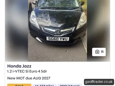 2010 Honda Jazz I-Vtec Si 1.2 Petrol photo 5